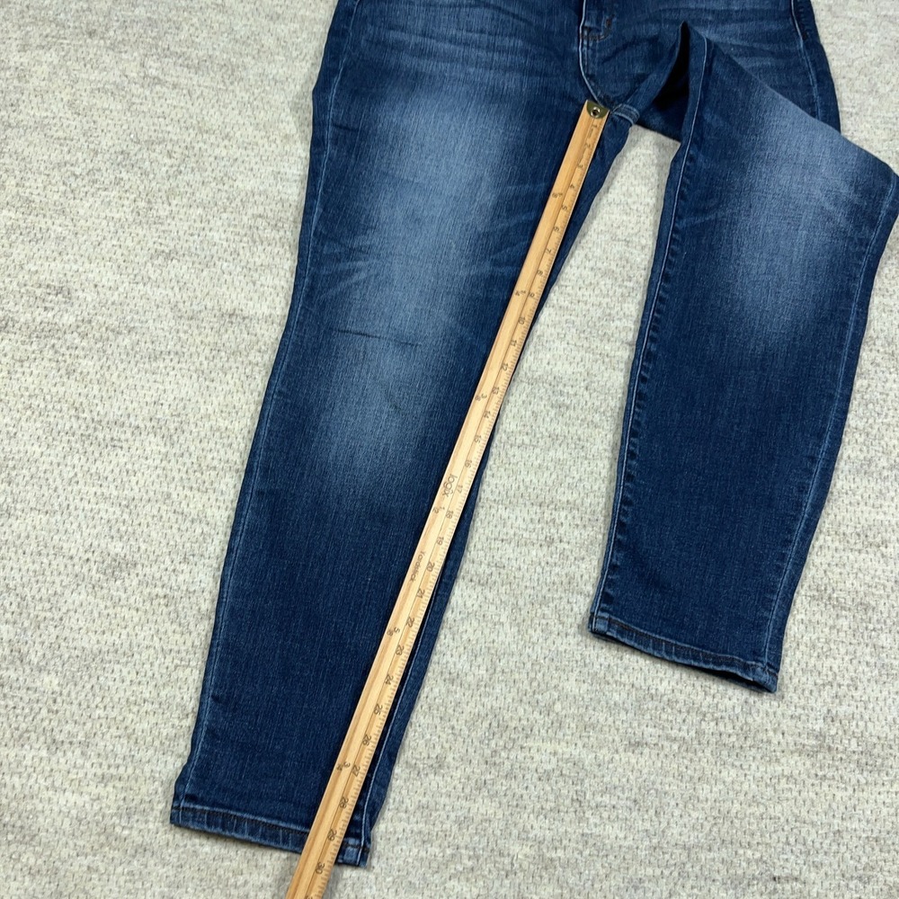 Judy Blue Jeans Women‎ 15 32 Slim Fit Straight Leg Dark Wash High Rise Faded - Picture 7 of 13